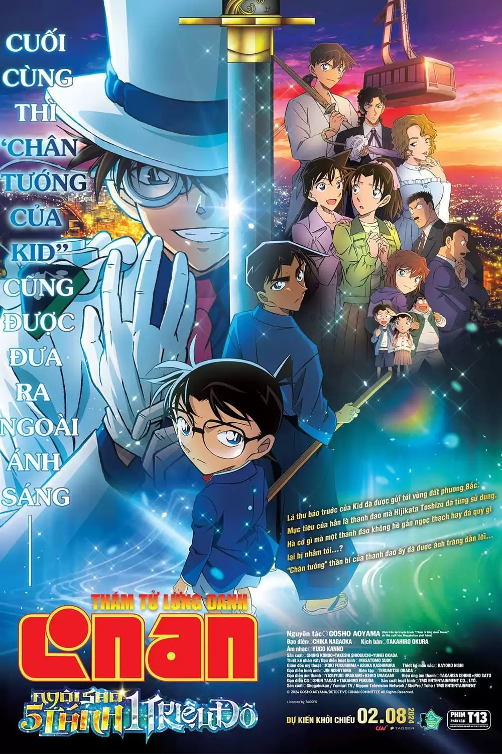 Phim Thám Tử Lừng Danh Conan 27: Ngôi Sao 5 Cánh 1 Triệu Đô - Detective Conan Movie 27: The Million Dollar Pentagram (2024)